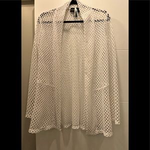 Frank Lyman white net jacket. Size 14.  Like new condition.